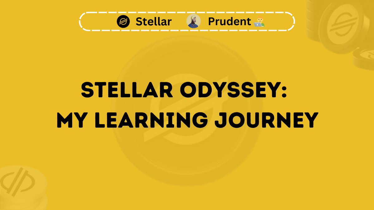 My journey in blockchain development has been one of learning and growth. As a virtual learner under my instructor <a href="/HaryomiteW/">Haryomite</a> diving deep into Stellar and Sorobon Smart contracts, I'm excited to start building, sharing, and contributing.

Let's learn along🧵⤵︎