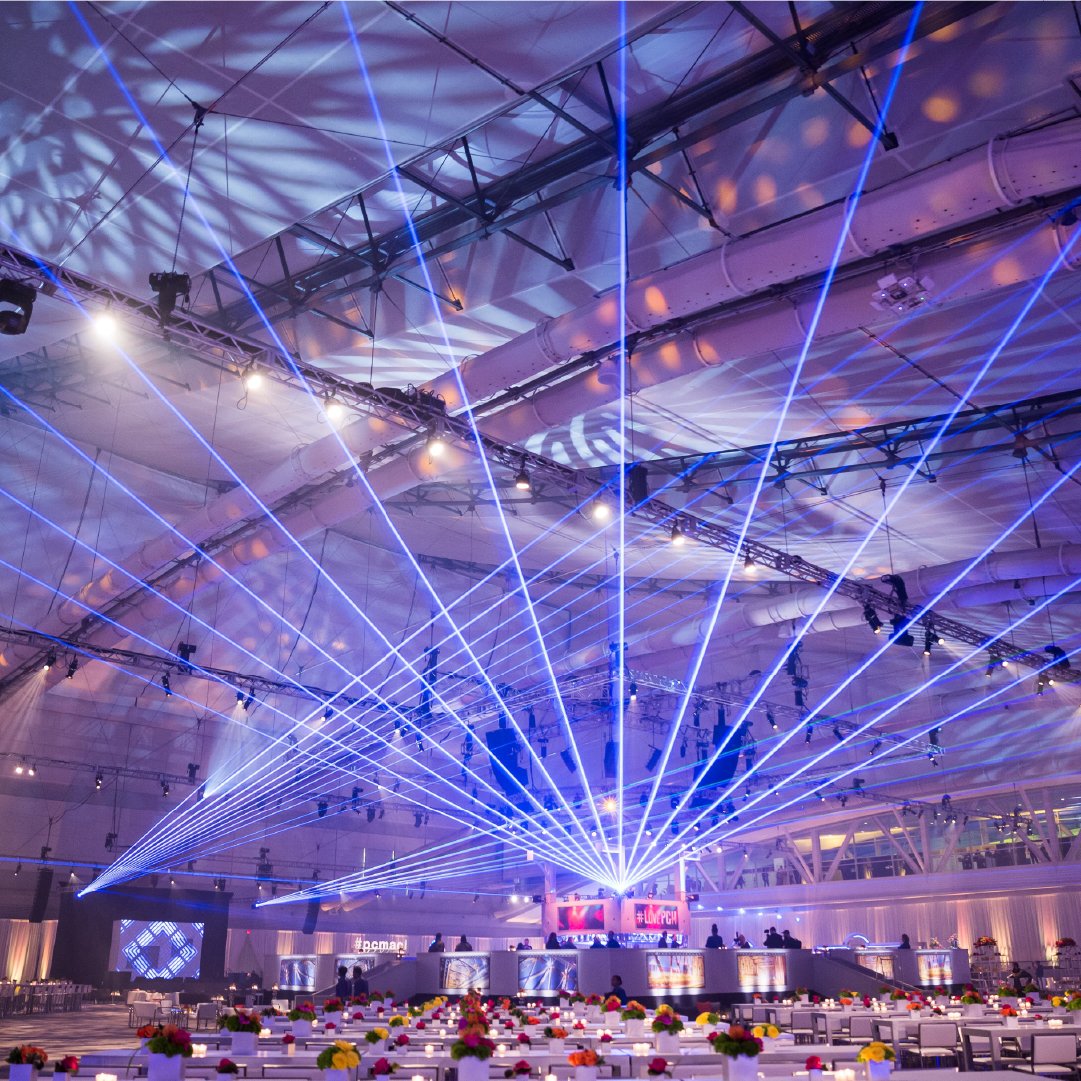 3REPAV's tweet image. Want to impress your audience with a showstopping display? We’ve got you covered. Innovative lighting and production designs that deliver (like these from @pcmahq)! 🎆
.
.
.
#3REP #3REPAudioVideoLighting #EventProduction #EventRigging #LightingDesign #CorporateEvents