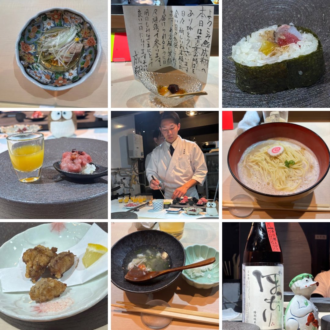 nenne_headspa's tweet photo. misonoさんよりお誘い頂きまして
ガチンコらーめん道の平井さんの新店舗「鮨 成翔」レセプションへ㊗️
🩷misonoさん
お仕事が多忙の中、10匹目の保護猫ちゃんが旅立つ日まで献身的にお世話された中でご縁を繋いで下さり感謝でしかないです❤️‍🔥
🍣成翔さんの創作鮨とお料理は最高でした
#misono #鮨成翔 https://t.co/713bC0CDEW