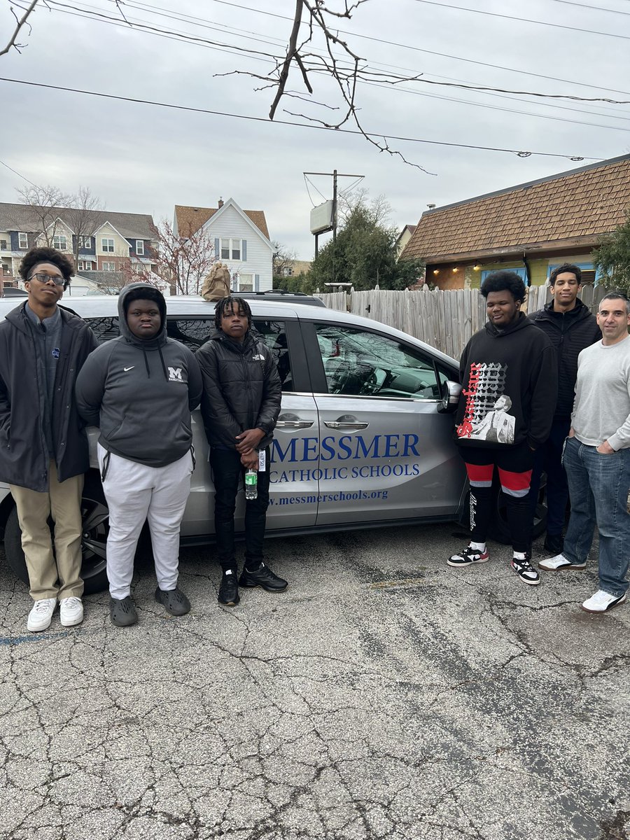 Thank you to these young gentlemen from Messmer HS <a href="/MessmerSchools/">Messmer Catholic Schools</a> for coming and help organize our donation inventory today!