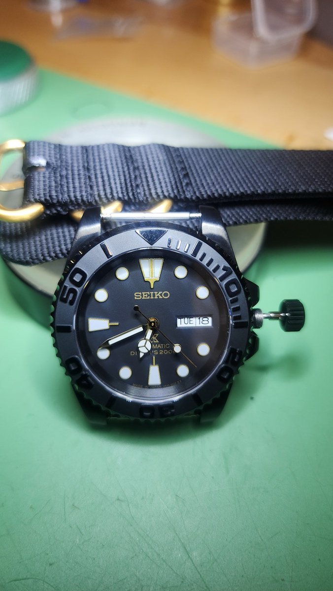 My first Seiko Mod, it's not finished yet.