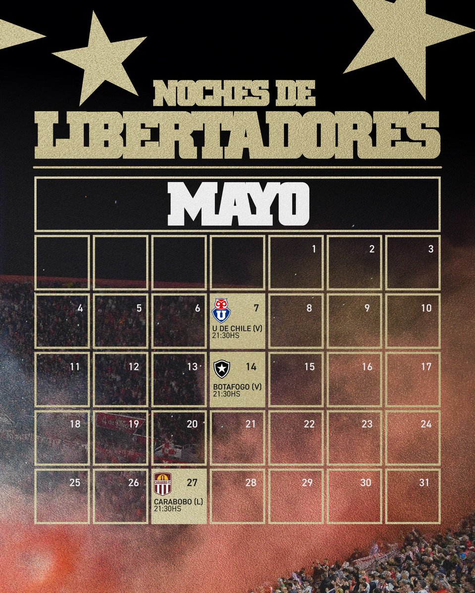 ✅ Fechas confirmadas para nuestras próximas Noches de Copa 🏆🔜