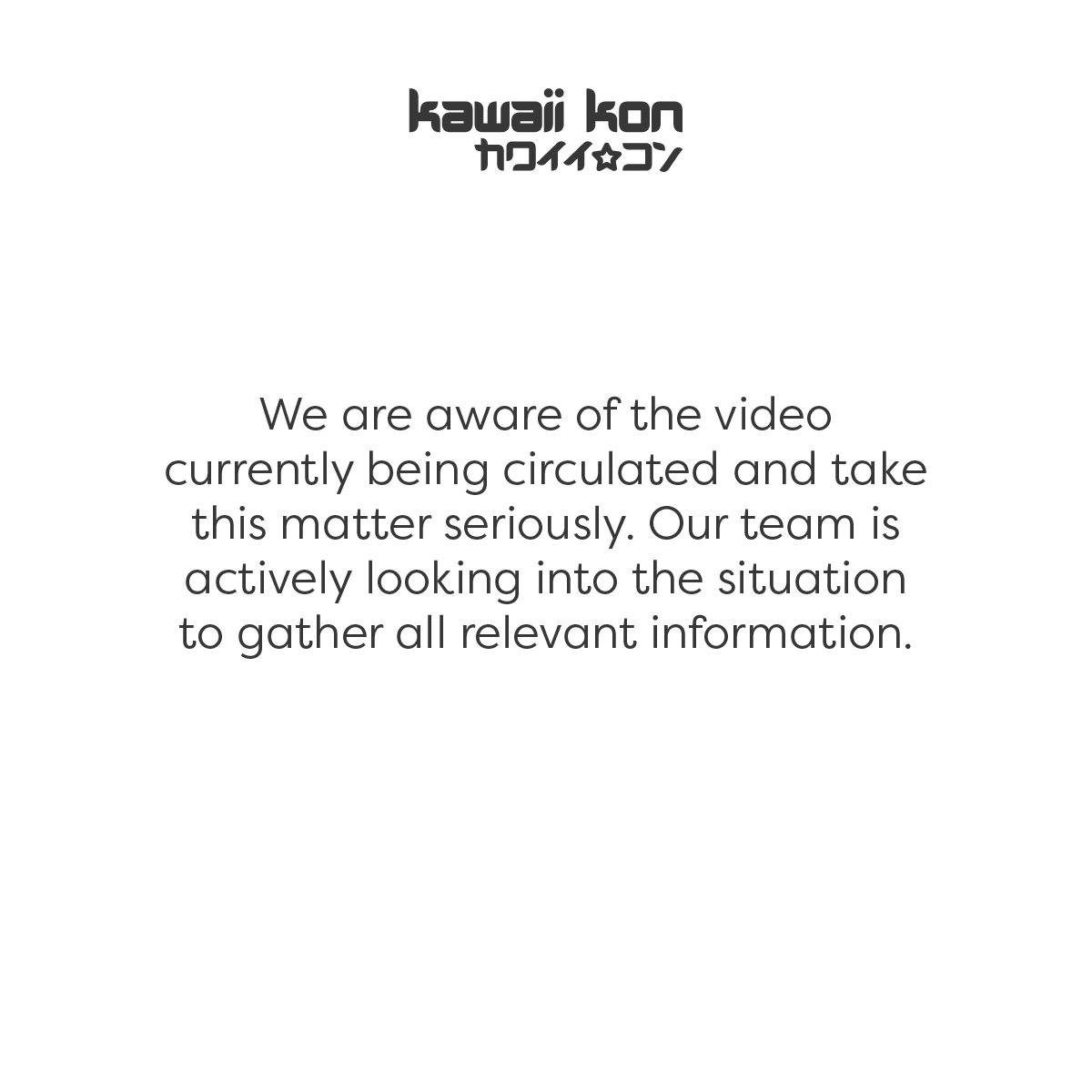 We  are aware of the video currently being circulated and take this matter seriously. Our team is actively looking into the situation to gather all  relevant information.