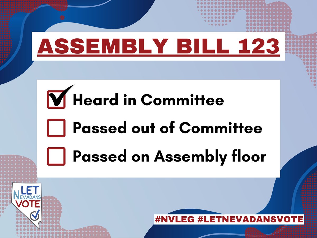 LetNevadaVote's tweet photo. #AB123 was heard today! We support this important bill because it will ensure that Nevada has a political environment centered around respect. #NVLeg #LetNevadansVote https://t.co/eUYW8cAzxY