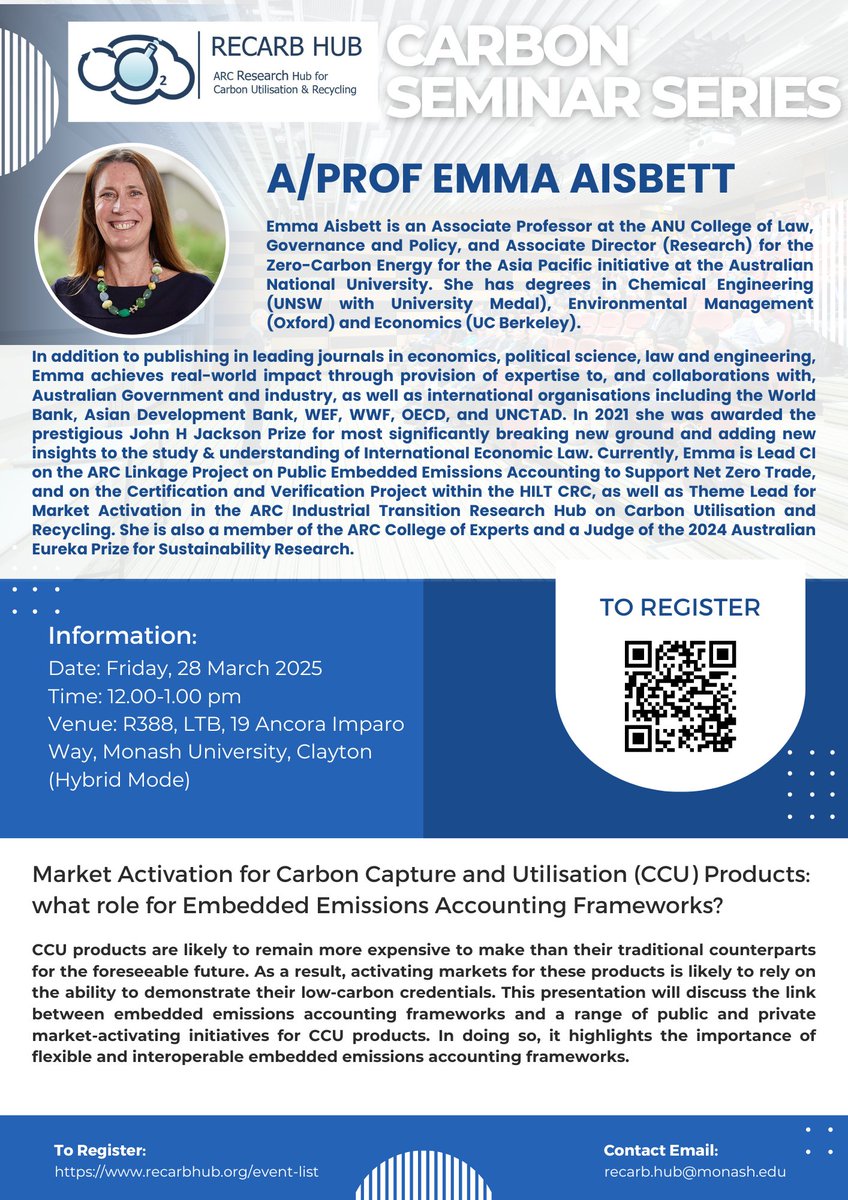 Recarb_Hub's tweet photo. You're invited: CARBON SEMINAR SERIES https://t.co/7Iw9yaOyam https://t.co/PztMxicrPw