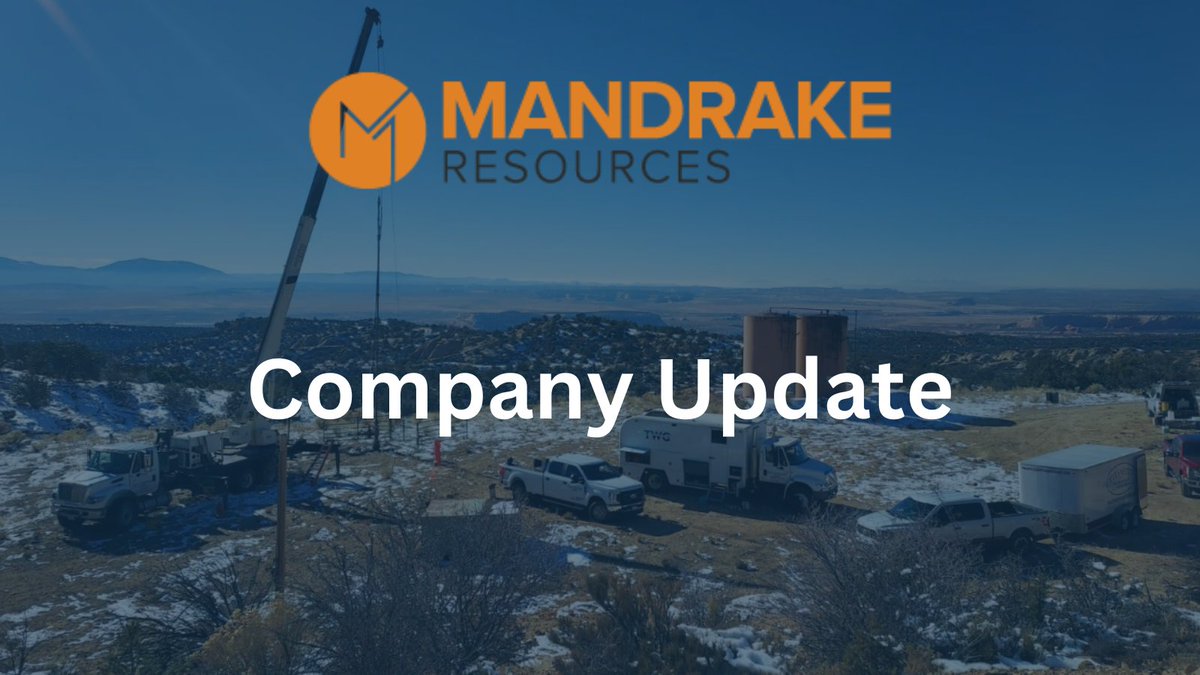 We're pleased to announce that a Notice of Intent has been issued for new well, ‘MAN A’ at our 100%-owned Utah #Lithium Project in the Paradox Basin.

Read the full #ASX Announcement 👉 bit.ly/4kzJowC

$MAN #EnergyTransition #LithiumBrine