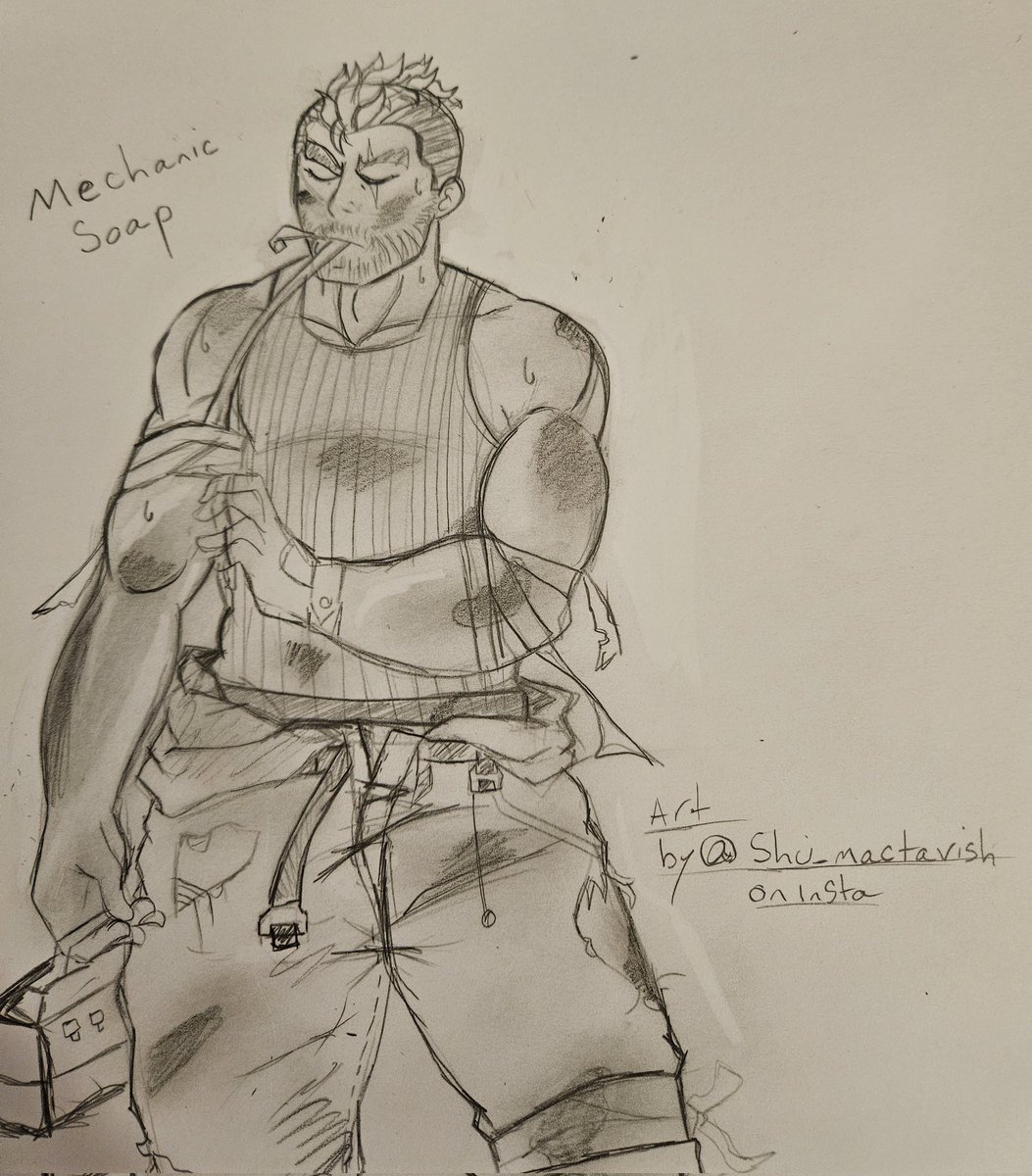 ShuTavish's tweet photo. Mechanic Soap inspired by @VosVidemus https://t.co/NdCyWR2tjR