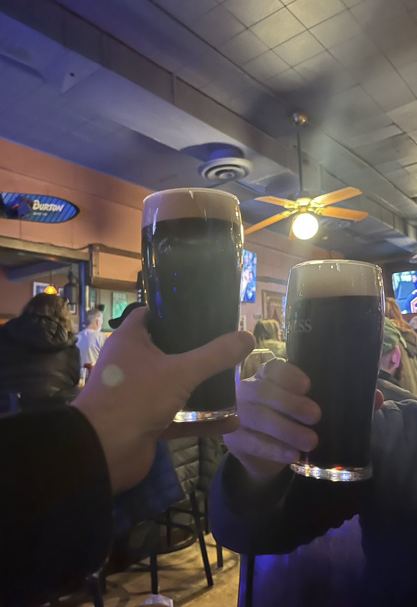 Pint of the black stuff landlord.  Happy St. Patrick's Day