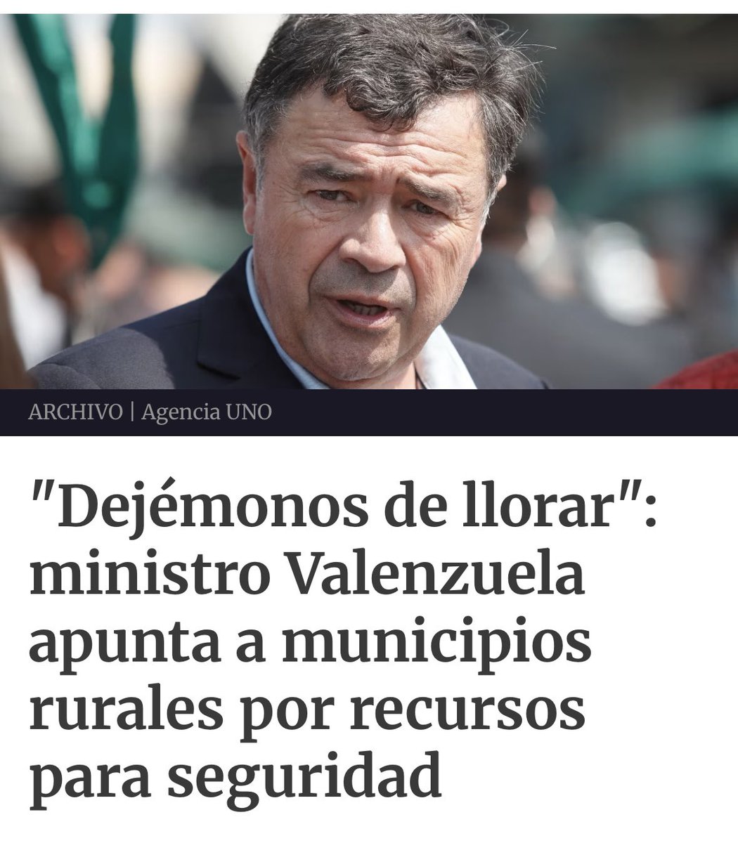 RdgoRamirez's tweet photo. Impresentables las declaraciones del ministro de Agricultura al ningunear a alcaldes rurales, preocupados por la seguridad de sus comunidades. Chillán y la región de Ñuble también tienen ruralidad y merecen herramientas reales para combatir la delincuencia. https://t.co/1z4D9WIjkD