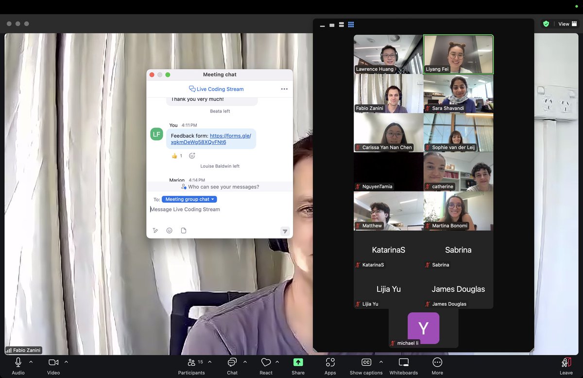 Last week , we had a Live Coding Stream on zoom and it was incredible!

We’re excited to invite you to Session 2 to get into advanced topics in computational single-cell analysis.

Time: 2 p.m. – 3 p.m, 25th March 2025 Sydney Time
Venue: unsw.zoom.us/j/81813146665

See you there!