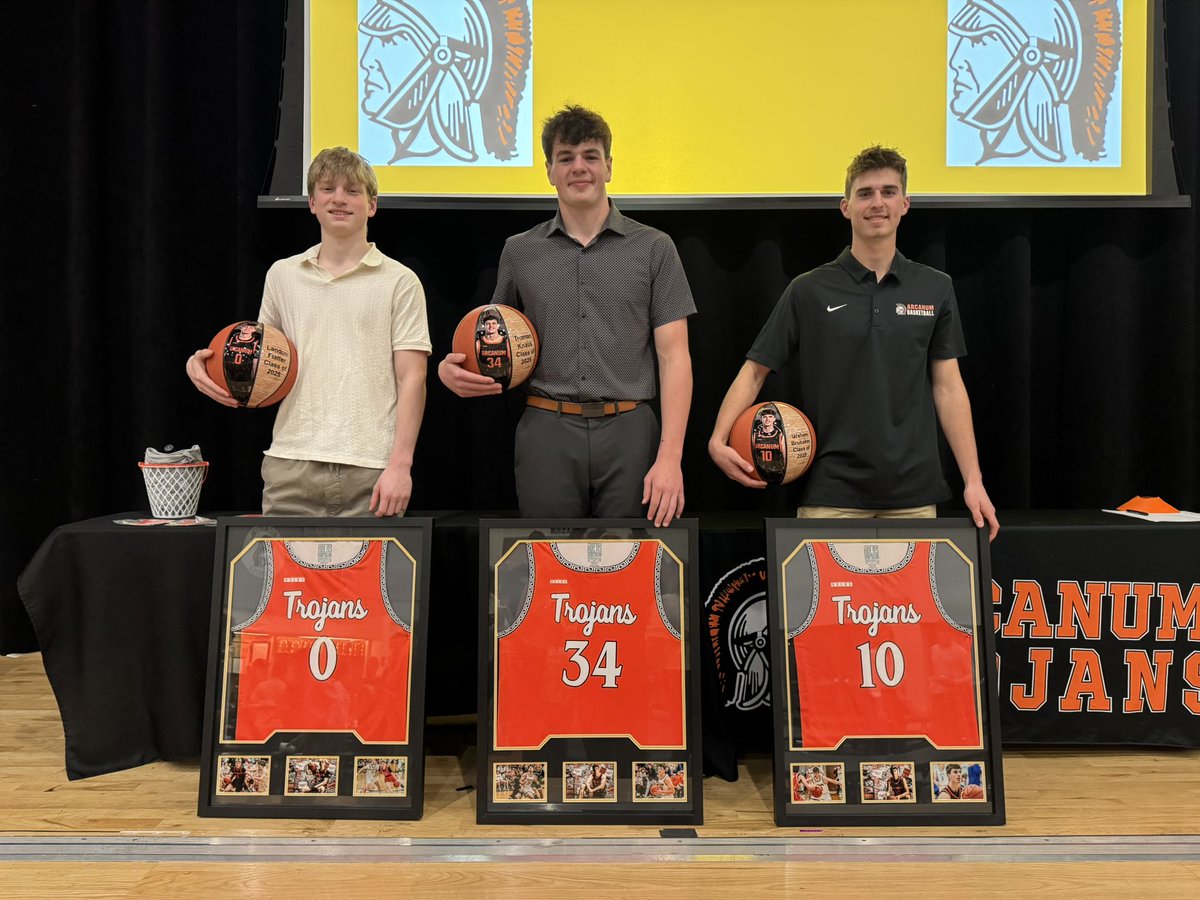 arcanumbball's tweet photo. Tonight we celebrated our team and our success for the 2024-2025 season. Thank you to all our guys, especially our seniors, for your dedication &amp; effort to our program!  GO TROJANS! https://t.co/scmYEzPTwj