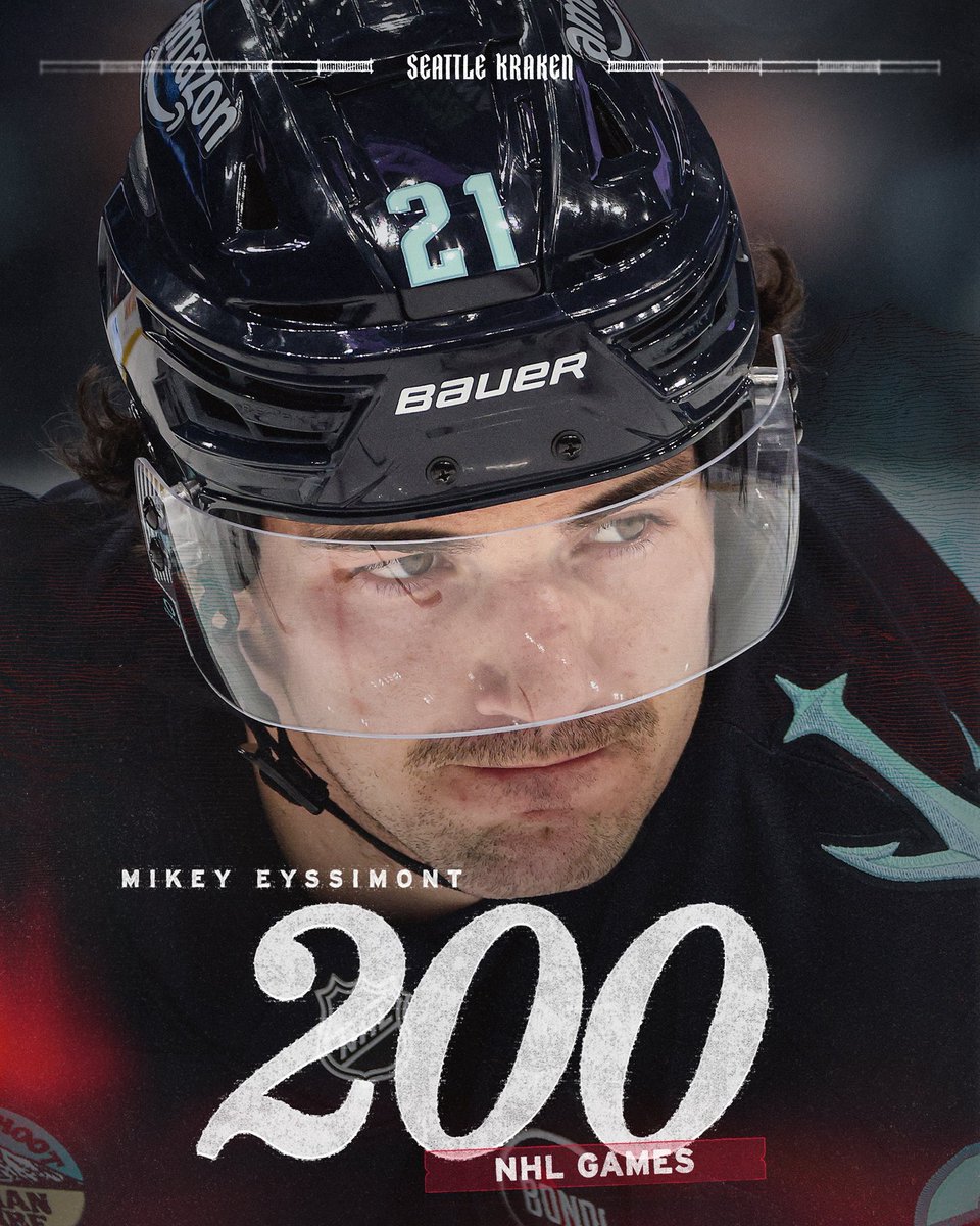 Mikey 200!

Tonight’s game in Chicago is Mikey Eyssimont’s 200th career <a href="/NHL/">NHL</a> game.