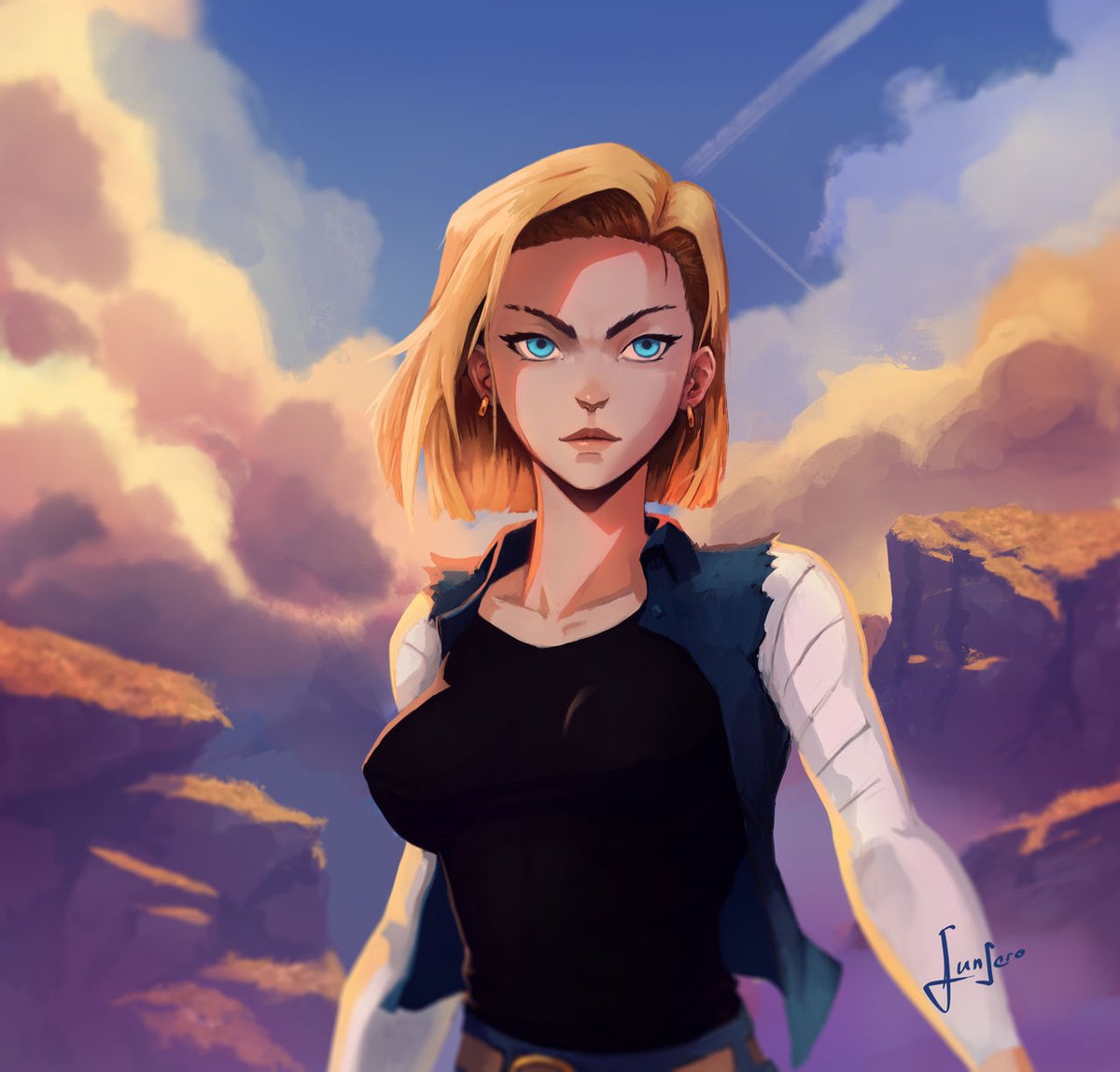 Android 18
#digitalart #art #portrait #DragonBall  #android18