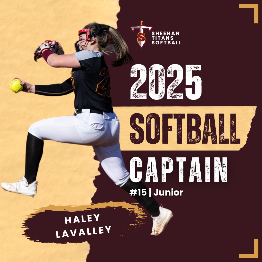 🌟 Introducing Sheehan Softball’s 2025 Captains! 🌟
Leading the Titans this season are:
🥎 Senior Brooklyn Stanley
🥎 Senior DeLana Leonard
🥎 Junior Julia Cassesse
🥎 Junior Haley LaValley
Let’s hear it for our captains! 👏💛❤️ #TitanPride #SheehanSoftball #LeadTheWay