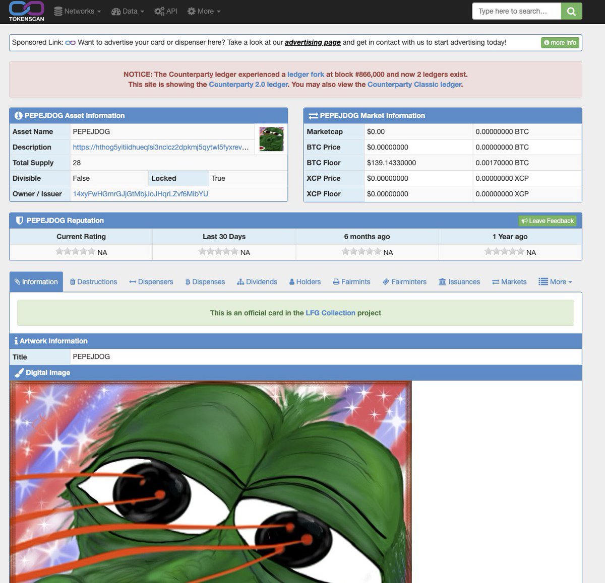 CodyCampbe16881's tweet image. Who knows what a 
“green banner” 
Means !! 
IYKYK
LFG COLLECTION IS GREEN BANNERED !!
@CounterpartyXCP 
And @DogepartyXDP 
LFG
@LFGCRYPTOART