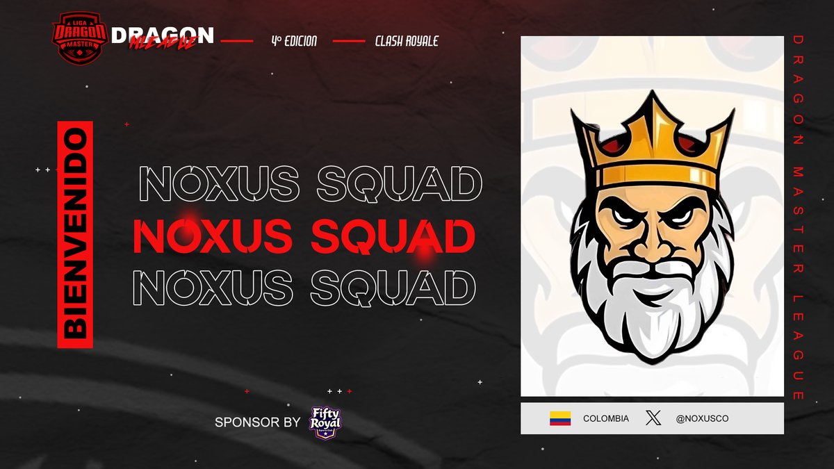 Dragon MLeague (@liga_dragonmgg) on Twitter photo #CR | Presentación✨ | 27/36 🔥
🇨🇴 | <a href="/NoxusCo/">Noxus™ - #NoxusWillRise 👹</a>
Primera ves en nuestra competición y vienen con ganas de llegarse el titulo con un solido rooster 👀🤩
#DragonMLeague #GoDML #CR | Presentación✨ | 27/36 🔥
🇨🇴 | <a href="/NoxusCo/">Noxus™ - #NoxusWillRise 👹</a>
Primera ves en nuestra competición y vienen con ganas de llegarse el titulo con un solido rooster 👀🤩
#DragonMLeague #GoDML
