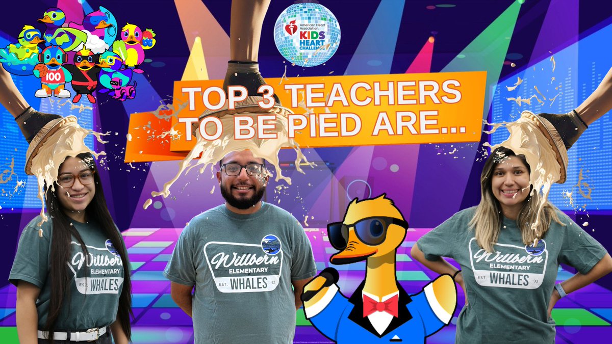 Willbern Elementary (@willbernes) on Twitter photo The <a href="/KidsHeartChall/">Kids Heart Challenge</a> has come to an end and it’s time to announce some sats! We came close to fulfilling our monetary goal of $16K which put us at 90%. Now 3 of our Ts will be getting pied on Monday, March 24th! Check out each image for more stats.
#beWillbern <a href="/CyFairISD/">Cypress-Fairbanks ISD</a> #KHC The <a href="/KidsHeartChall/">Kids Heart Challenge</a> has come to an end and it’s time to announce some sats! We came close to fulfilling our monetary goal of $16K which put us at 90%. Now 3 of our Ts will be getting pied on Monday, March 24th! Check out each image for more stats.
#beWillbern <a href="/CyFairISD/">Cypress-Fairbanks ISD</a> #KHC