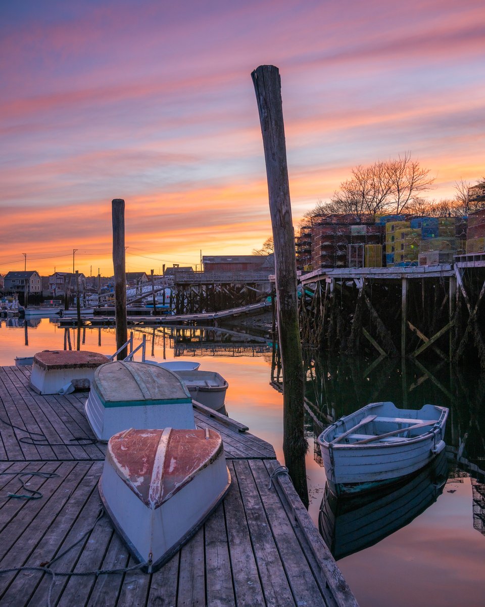 This evening's sunset in South Bristol, Maine