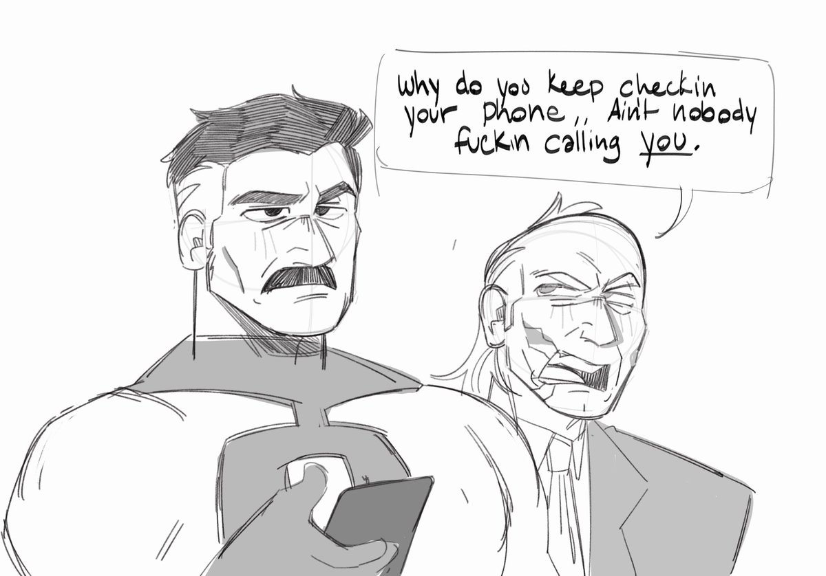 spoonyspinee's tweet photo. When Omni-Man comes . . I really want Cecil to treat him like shit . . (vice principals reference. . Bc walton goggins aka his va said this) https://t.co/BxXSAcbemR