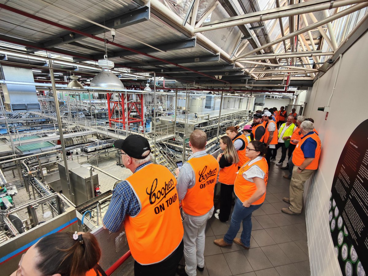 #2025DurumForum The tour of
<a href="/coopersbrewery/">Coopers Brewery</a> is an amazing example of mechanical ingenuity and the industrial influence #southaustralia contributes to global beer demand. Many thanks for allowing us thru your facility.