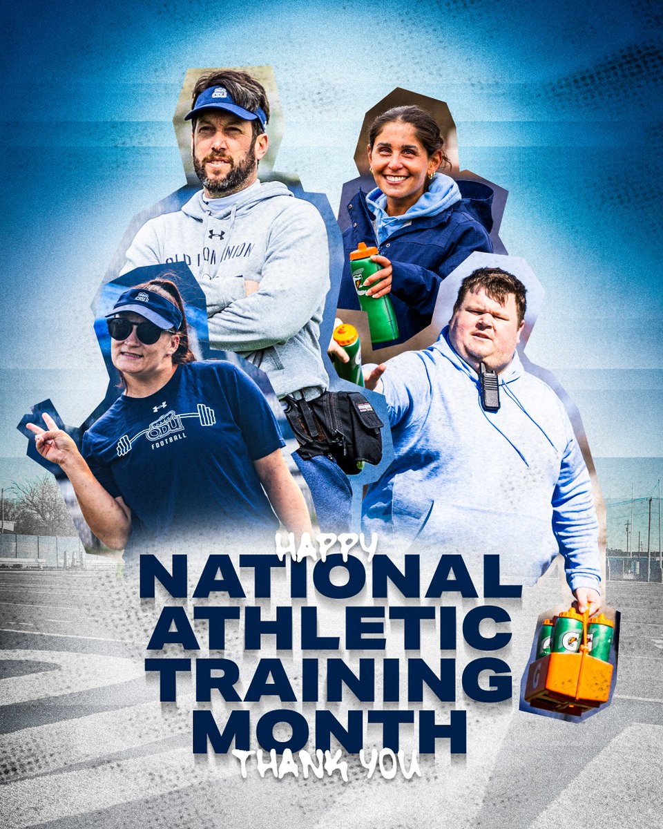 ODUFootball's tweet photo. With March being 𝗡𝗮𝘁𝗶𝗼𝗻𝗮𝗹 𝗔𝘁𝗵𝗹𝗲𝘁𝗶𝗰 𝗧𝗿𝗮𝗶𝗻𝗶𝗻𝗴 𝗠𝗼𝗻𝘁𝗵, we want to thank our AT staff for everything they do for this program!

#ReignOn | #BeTheReason https://t.co/IoCE9fwzny