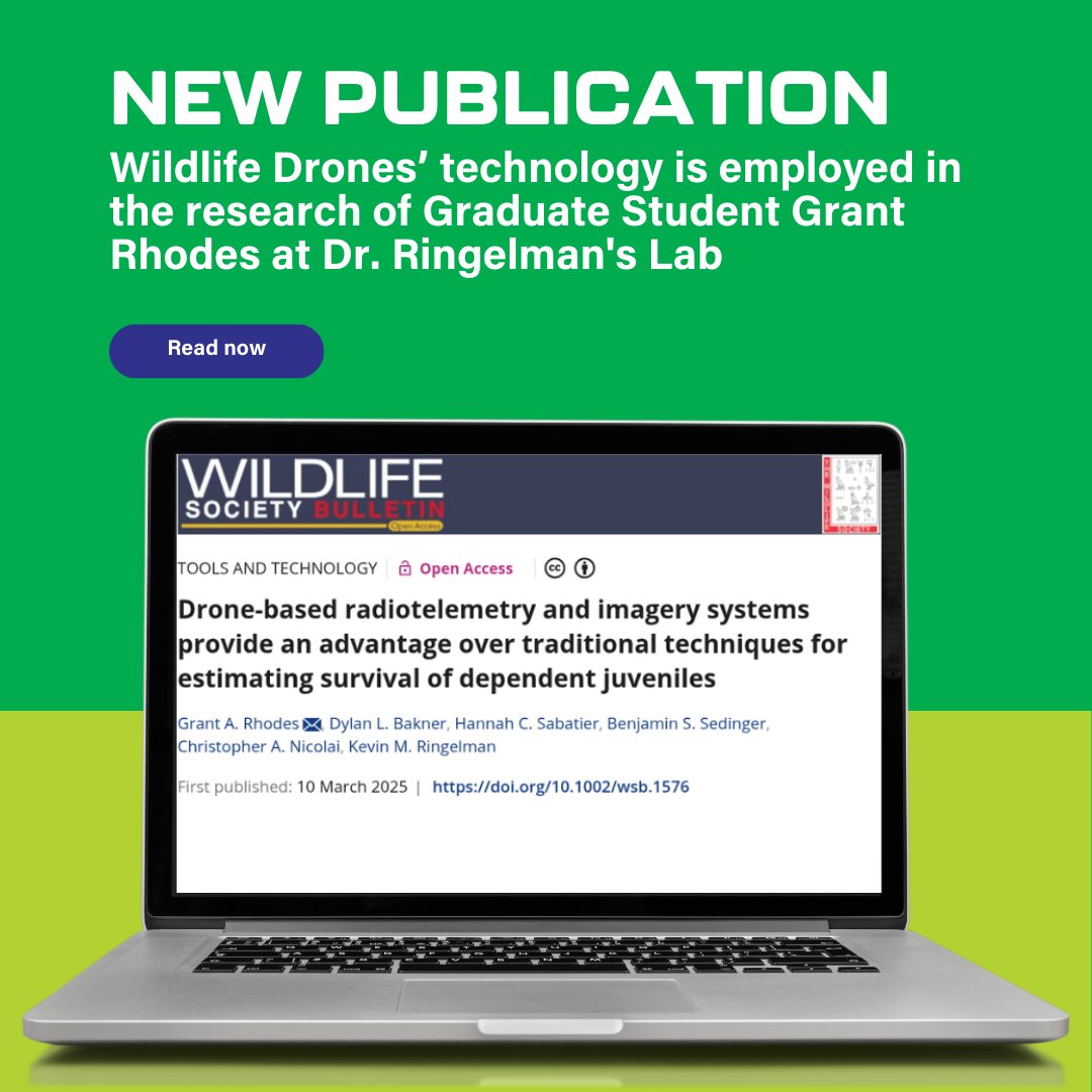 Our technology is playing a key role in groundbreaking research! Graduate Student Researcher Grant Rhodes is utilizing Wildlife Drones to enhance his studies. hubs.ly/Q03csqLb0
#WildlifeDrones #radiotracking #radiotelemetry