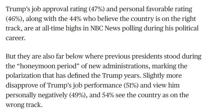markofbattersea's tweet image. #MSNBC #Maddow
And, yesterday, Trump surrogates were running around TV studios saying one stat from that poll was great for Donald Trump, when it was actually terrible.
They deliberately left out the kicker to the 'right track' question.