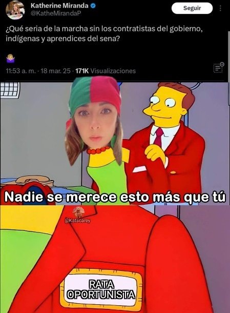 KatsCarey's tweet photo. Como descaradita Katherine Miranda. 🤌🏻 https://t.co/xr8ytVVxUw