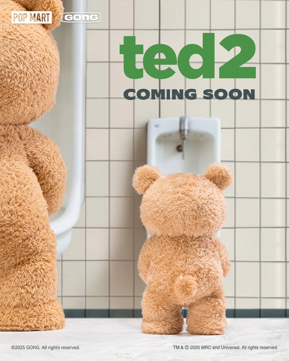 POPMARTGlobal's tweet photo. Ted is making a comeback—cuter as a pendant! Drop a “👀” in the comments if you want to know more!  

Follow us @POPMARTGlobal for the latest updates! #POPMART #ted2 #plush #pendant #gongstudio https://t.co/LC8v5JC6LX