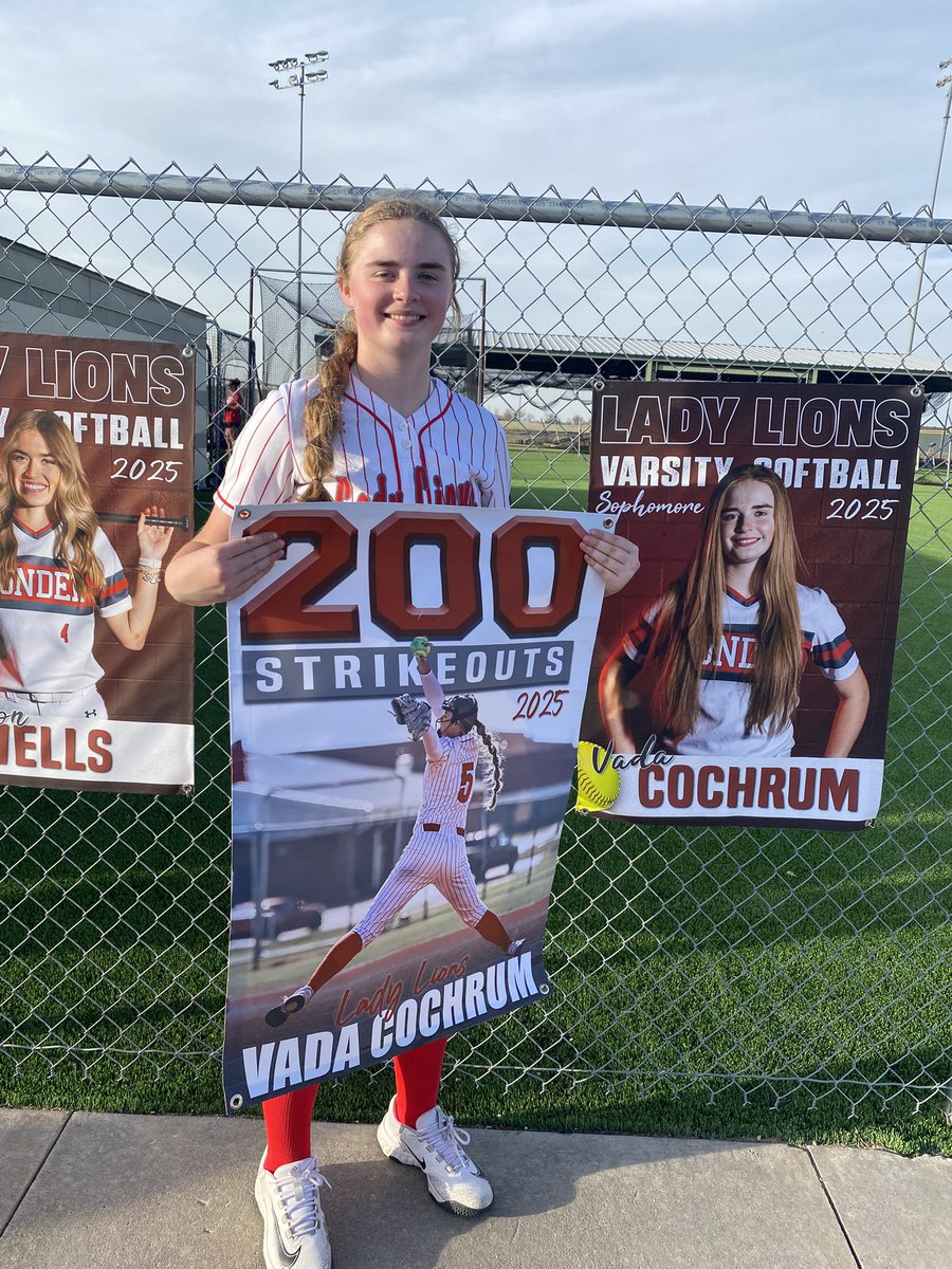 200 K’s sophomore start of the season 🥎🥎
