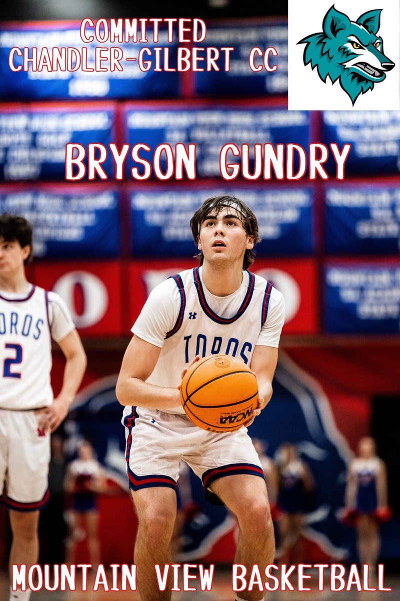 Mountain View Toro Basketball (@mvtorobball) on Twitter photo Congrats to <a href="/mvtorobball/">Mountain View Toro Basketball</a> Senior Bryson Gundry <a href="/brysongundry1/">Bryson Gundry</a> on committing to play college basketball at Chandler-Gilbert Community College‼️
<a href="/CGCCHoops/">Coyotes Basketball</a> are getting a terrific basketball player, excellent student, and a
tremendous person‼️ Proud of you Bryson‼️
ToroPride🏀🤘 Congrats to <a href="/mvtorobball/">Mountain View Toro Basketball</a> Senior Bryson Gundry <a href="/brysongundry1/">Bryson Gundry</a> on committing to play college basketball at Chandler-Gilbert Community College‼️
<a href="/CGCCHoops/">Coyotes Basketball</a> are getting a terrific basketball player, excellent student, and a
tremendous person‼️ Proud of you Bryson‼️
ToroPride🏀🤘