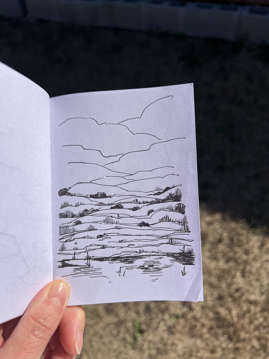 ntkimart's tweet photo. #daily #sketch  landscape 🖋️ ink sketch! https://t.co/btDop9Jaud