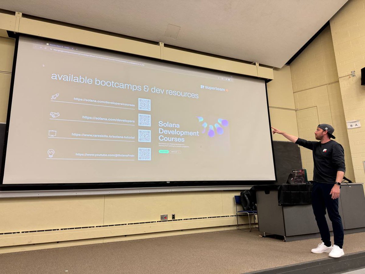 🚀 WORKSHOP RECAP: Web3 &amp; Solana 101

That’s a wrap on our Web3 &amp; Solana Workshop with <a href="/SuperteamCAN/">Superteam Canada</a> 🇨🇦! 🎉
With 20+ attendees, we covered:
✅ Blockchain fundamentals &amp; Solana’s ecosystem
✅ How to break into Web3 without coding (thanks to <a href="/Psilodelic/">viet</a> for the insights!)

Great