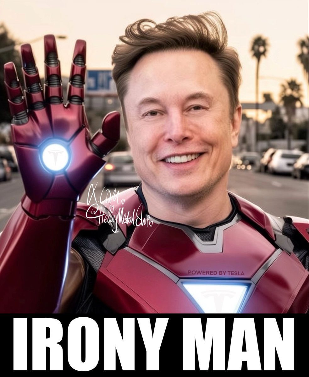 “You're right, I can't hide any more! I am IRONY MAN... I will use the power of irony to defeat villains!” - Elon Musk 🤣

Elon’s been battling government corruption - now, who should Irony Man take on next? 🤔