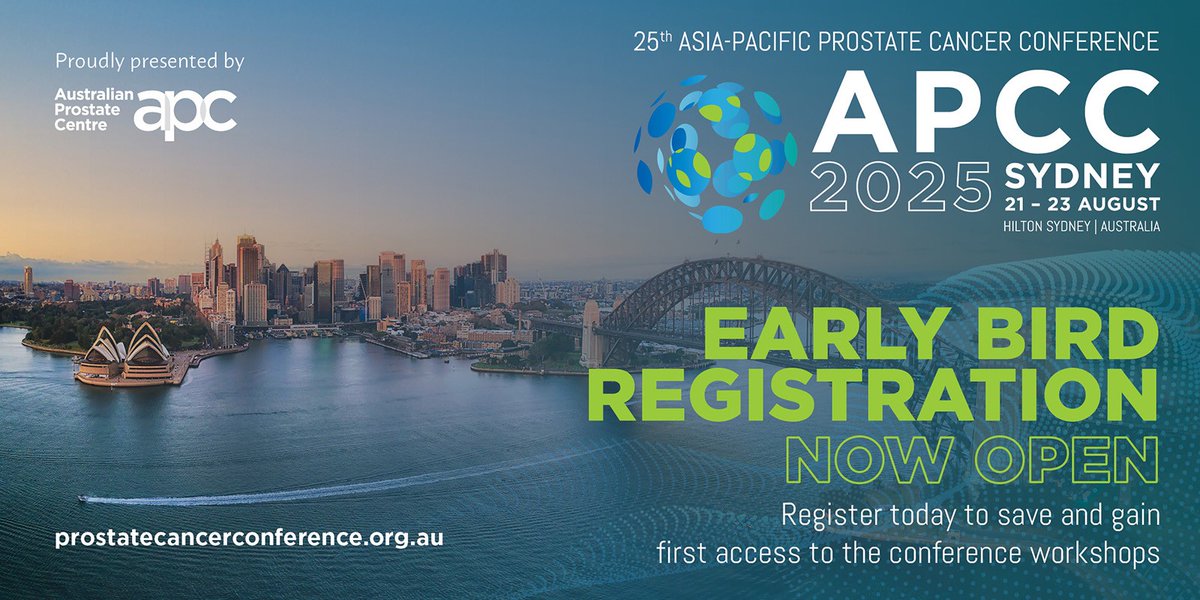 🦉EARLY BIRD REGISTRATION  - Now Open. Register today to secure your preferred workshops. Find out more at prostatecancerconference.org.au #prostatecancer #urology #apcc25