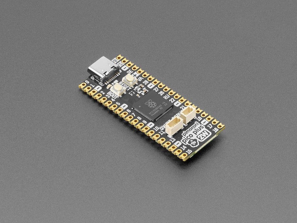 Pimoroni Pico Plus 2 W - RP2350 Dev Board with Pico Shape - PIM726 adafruit.com/product/6243 #electronicsengineering #hardwaredesign #electronicsmanufacturing #makers #makerspace