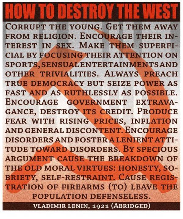 Greg__Snow's tweet photo. @GenFlynn Communism never rests... https://t.co/KkkCaScC3l