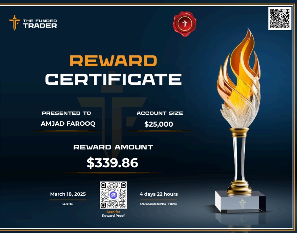 AmjadFa42887078's tweet photo. @thefundedtrader
 Second payout received 🥳

The amount received.  $339.86

• The time it took to receive the payout.   4 days &amp; 22 hours 

• The account size   25000$

Thanks TFT ❤️
TFT is brand ❤️ https://t.co/YNOzOmxxoE