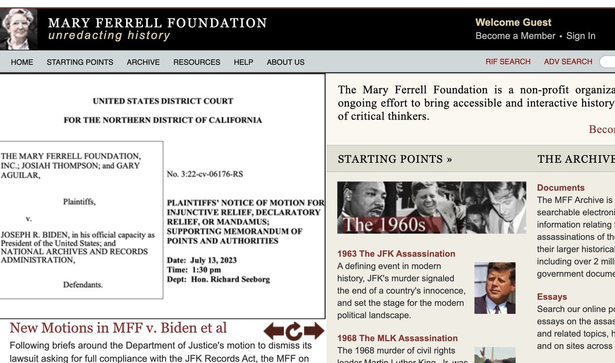 Here's the statement of the Mary Ferrell Foundation from me, the vice president of the foundation, about today's file release.
#JFKFilesRelease #JFKRecords <a href="/InfoMferrell/">MFerrell Foundation</a> 

"The first JFK files release of 2025 is an encouraging start. We now have complete versions of approximately