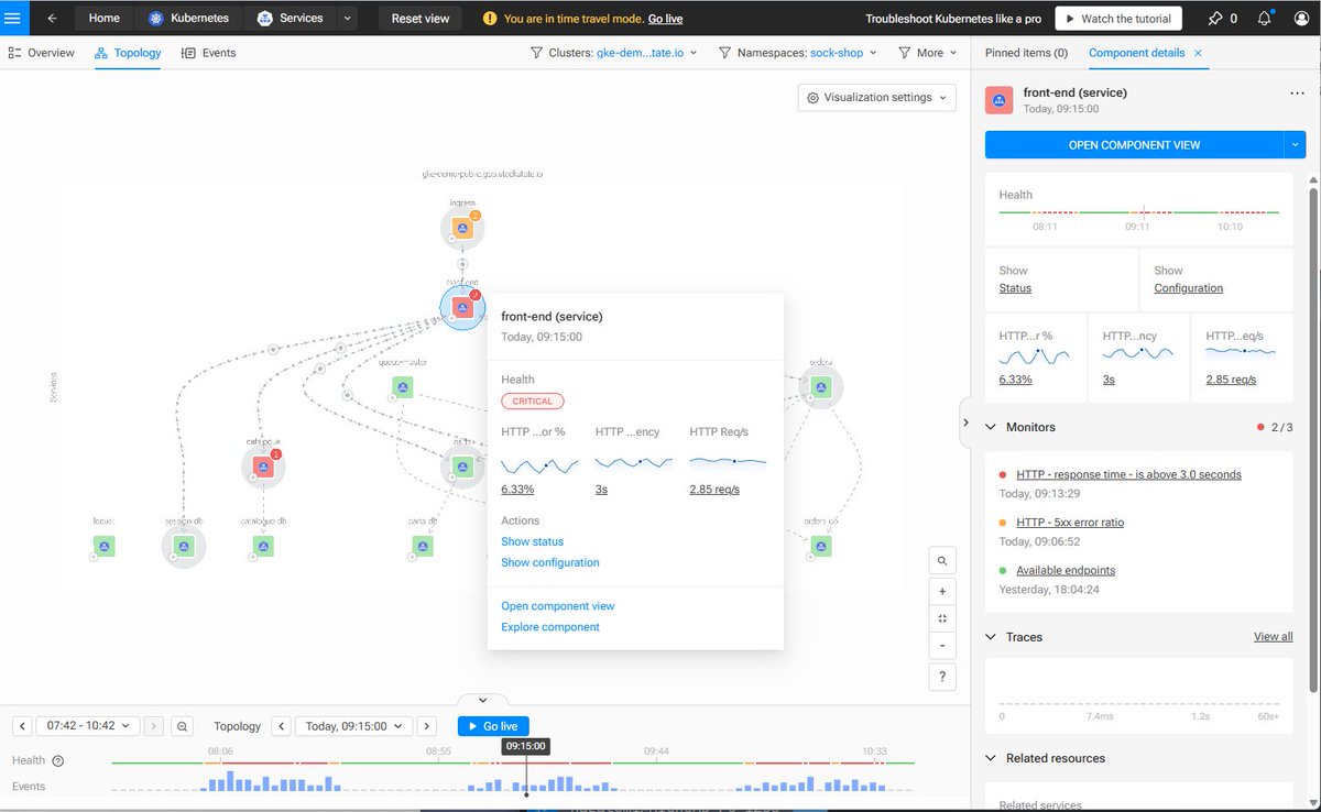 StackState自体は、play.stackstate.com/#/welcome からメアド入れればデモ画面で体験出来る。