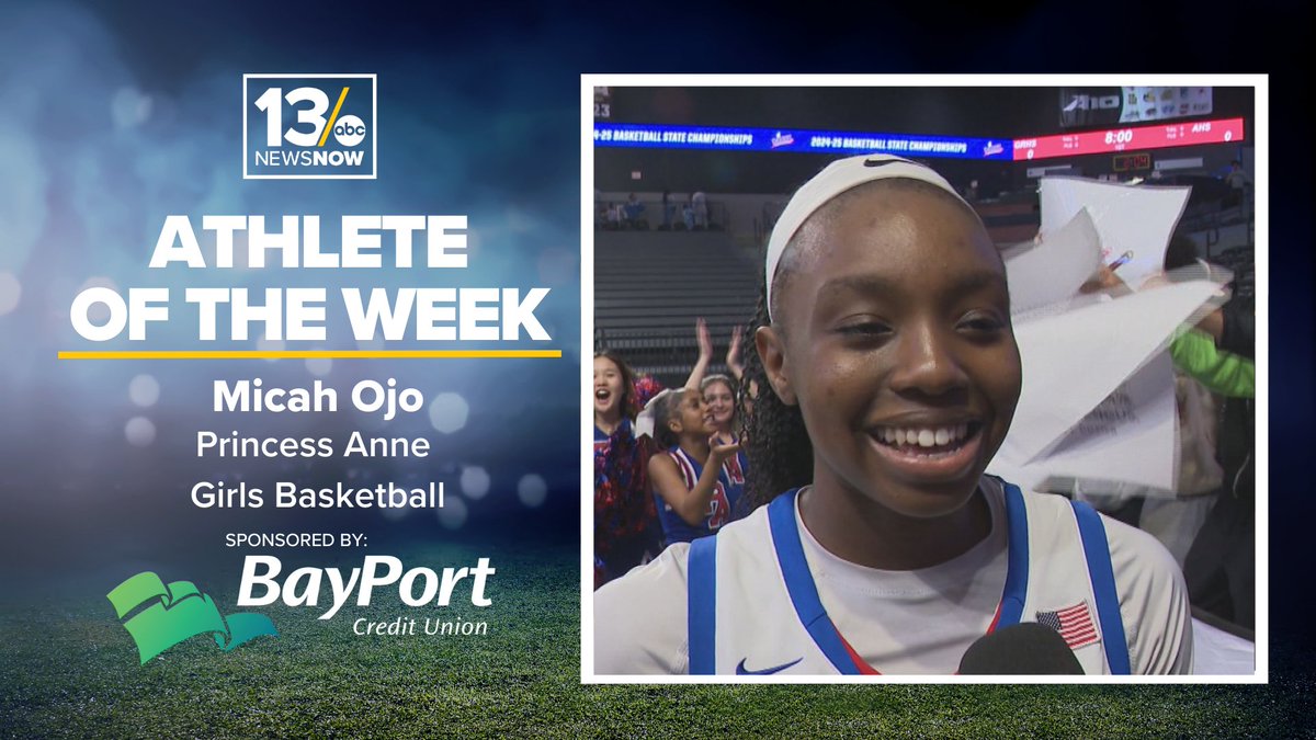 .#ICYMI: #AthleteoftheWeek: Ojo, Dozier duo fuels Princess Anne's basketball dynasty. <a href="/13NewsNow/">13News Now</a> <a href="/PACavsWBB/">Princess Anne Girls Basketball</a> <a href="/micah_ojo/">Micah Ojo</a> 🏀🏀🏀
13newsnow.com/article/sports…