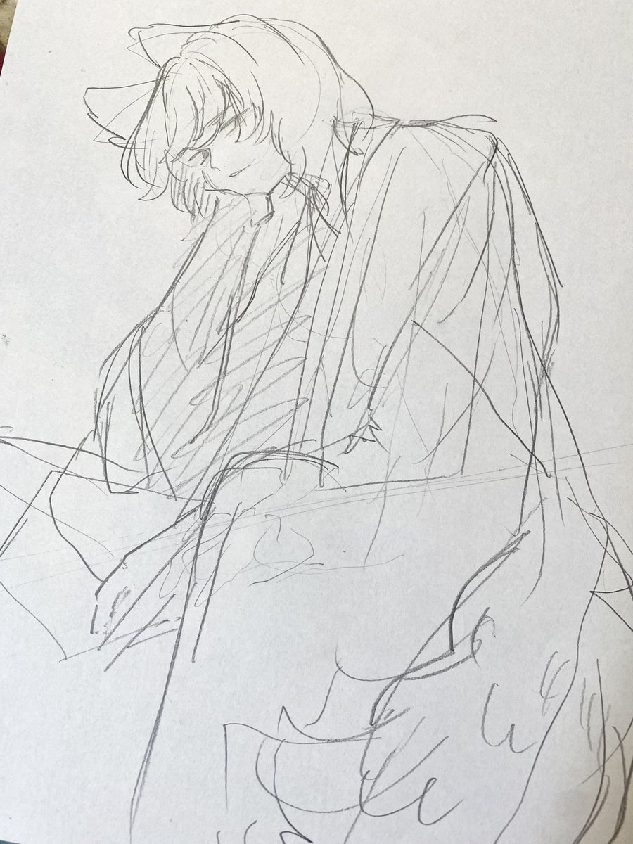 新しいきつねさん✏️
皆から「先生」と慕われるホトギ先生です🦊

#きつおに 