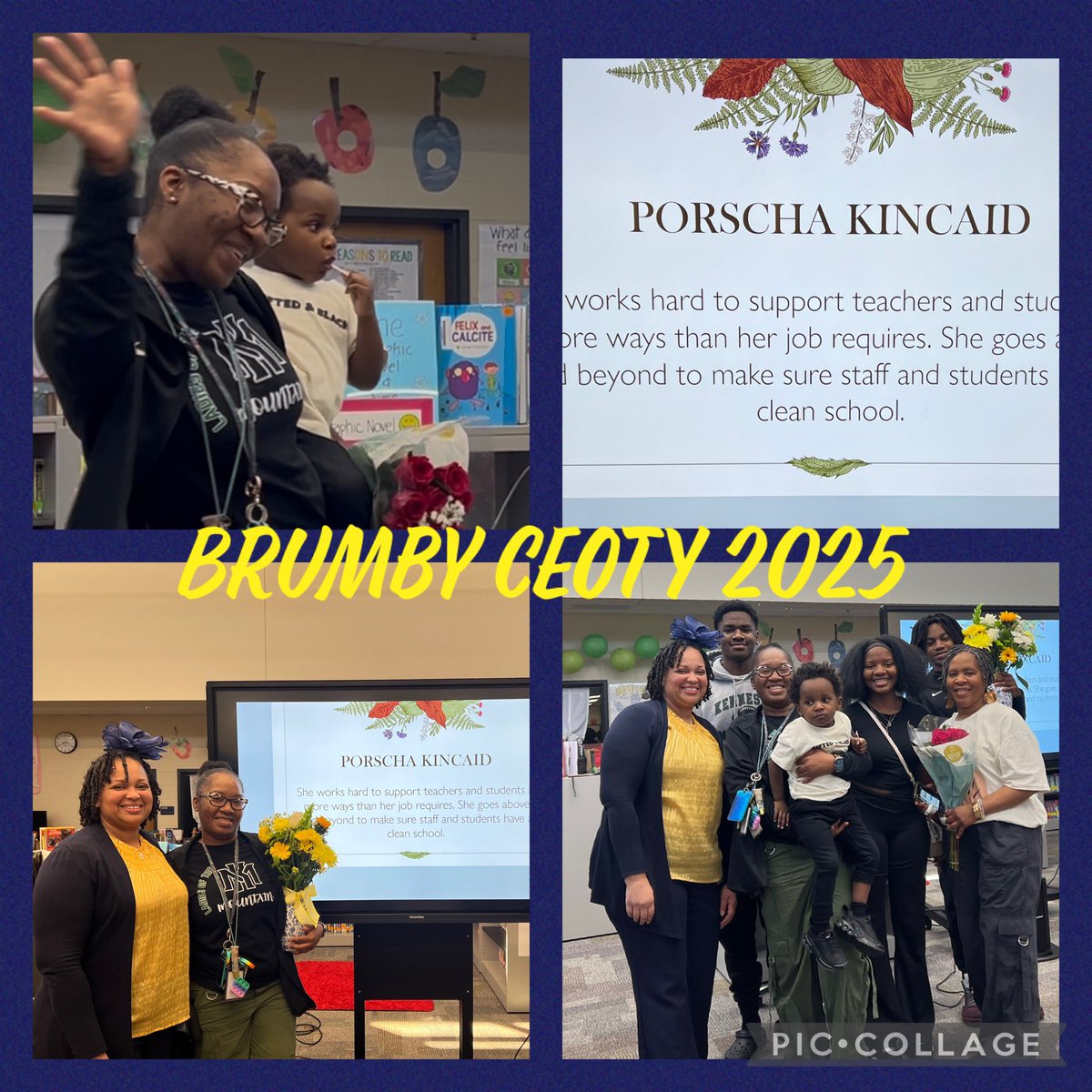 Congratulations to our Brumby Teacher of the Year, Carolyn Fleeman, and Classified Employee of the Year, Porscha Kincaid!

Thank you both for representing Brumby’s BEST every day with dedication and excellence. #brumbylove