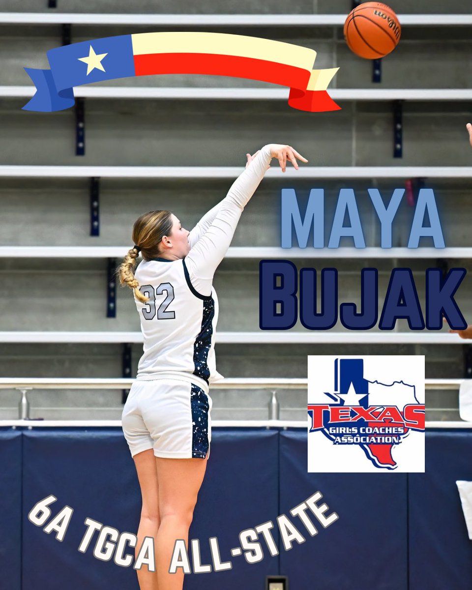 A much deserved recognition for an all-time Lady Jag! Congratulations to senior <a href="/Maya_Bujak/">Maya Bujak</a> for being selected 6A All-State by <a href="/AustinTGCA/">TGCA</a>!