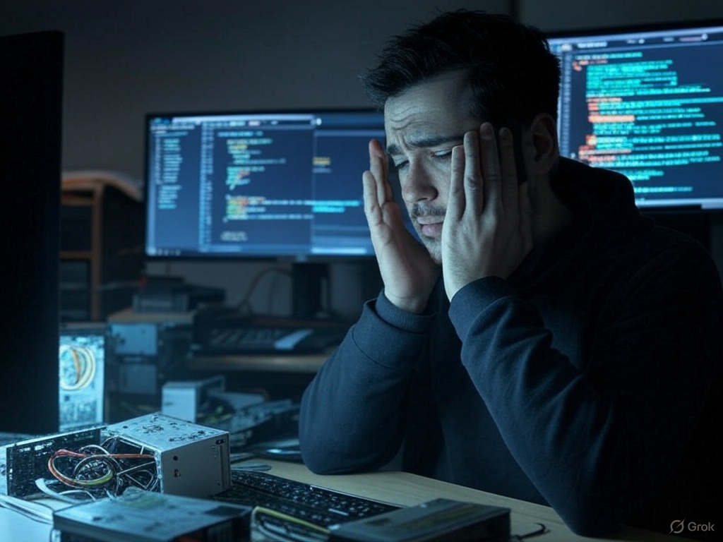 LevisonAwalu's tweet image. Me trying to debug an android simple calculator app for over 3 hours now. Let me hold it on until tomorrow.
#Life_Of_A_Programmer 😕😕😕