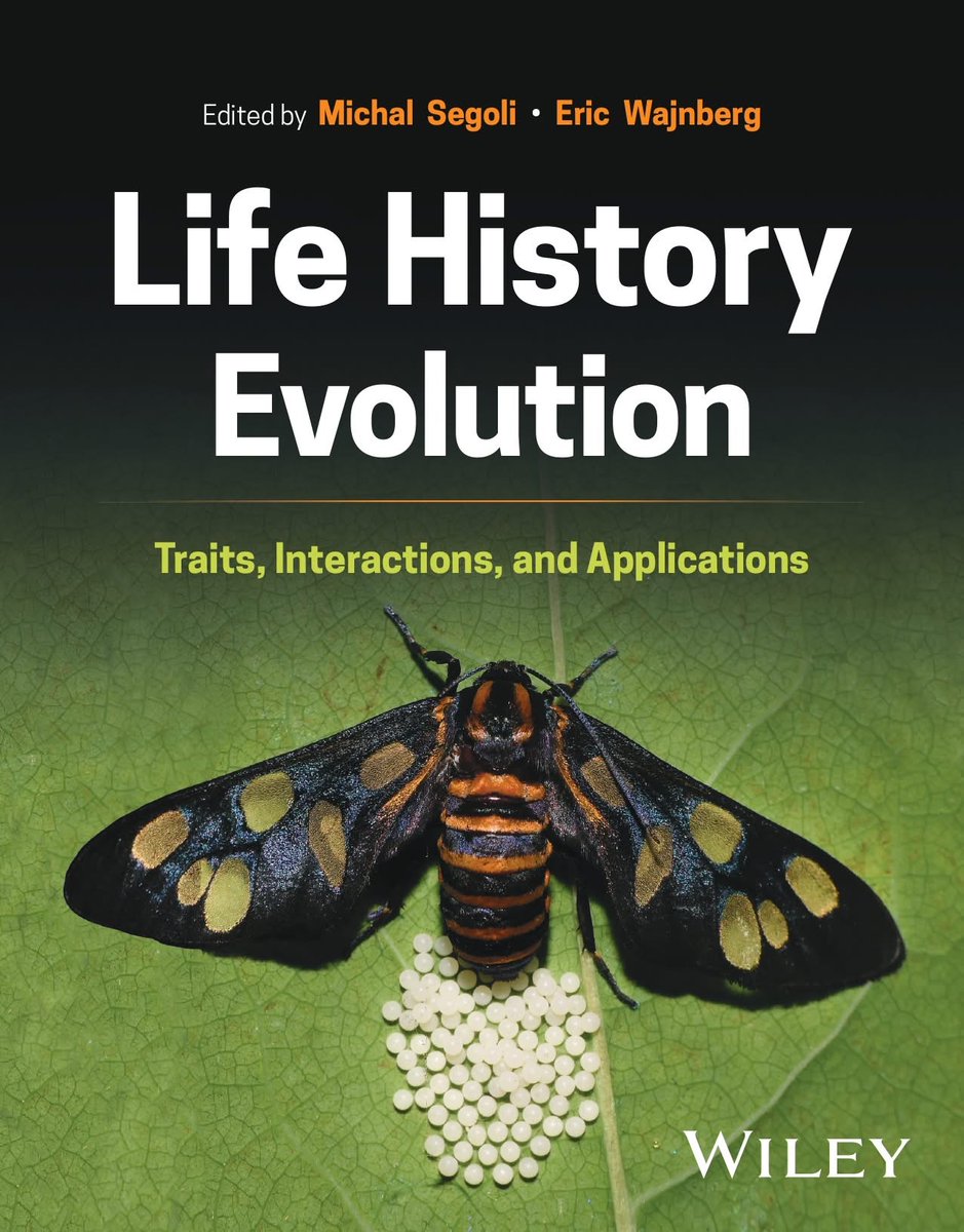 ALFRED DANIEL J (דָּנִיֵּאל) (@danieljalfred1) on Twitter photo New Book Release Alert
"Life History Evolution: Traits, Interactions, and Applications"
by <a href="/Michal_Segoli/">Michal Segoli</a> & Eric Wajnberg, published by <a href="/WileyGlobal/">Wiley</a> <a href="/BenGurionUni/">אוניברסיטת בן-גוריון בנגב</a> <a href="/mddeBGU/">mdde</a>
Cover: Amata passalis by me
#LifeHistoryEvolution #EvolutionaryBiology #Entomology #Biodiversity #Science New Book Release Alert
"Life History Evolution: Traits, Interactions, and Applications"
by <a href="/Michal_Segoli/">Michal Segoli</a> & Eric Wajnberg, published by <a href="/WileyGlobal/">Wiley</a> <a href="/BenGurionUni/">אוניברסיטת בן-גוריון בנגב</a> <a href="/mddeBGU/">mdde</a>
Cover: Amata passalis by me
#LifeHistoryEvolution #EvolutionaryBiology #Entomology #Biodiversity #Science
