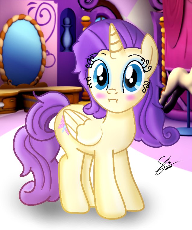 Una pony timida experta en la moda, elegancia. Porque no? 
#mylittlepony #mylittleponymagicprincess #Fluttershy #Rarity #Fanart #Art #artwork #drawingart #drawings