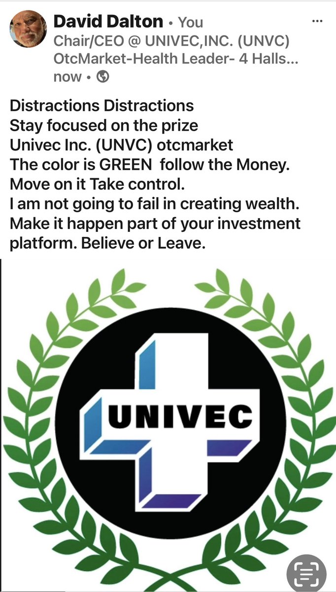 Univec Inc. (UNVC)
OTCmarkets
