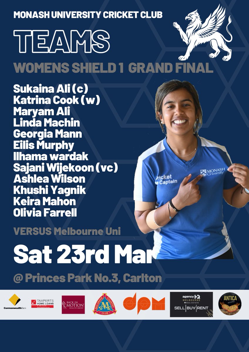 Monash University CC (@monash_gryphons) on Twitter photo 