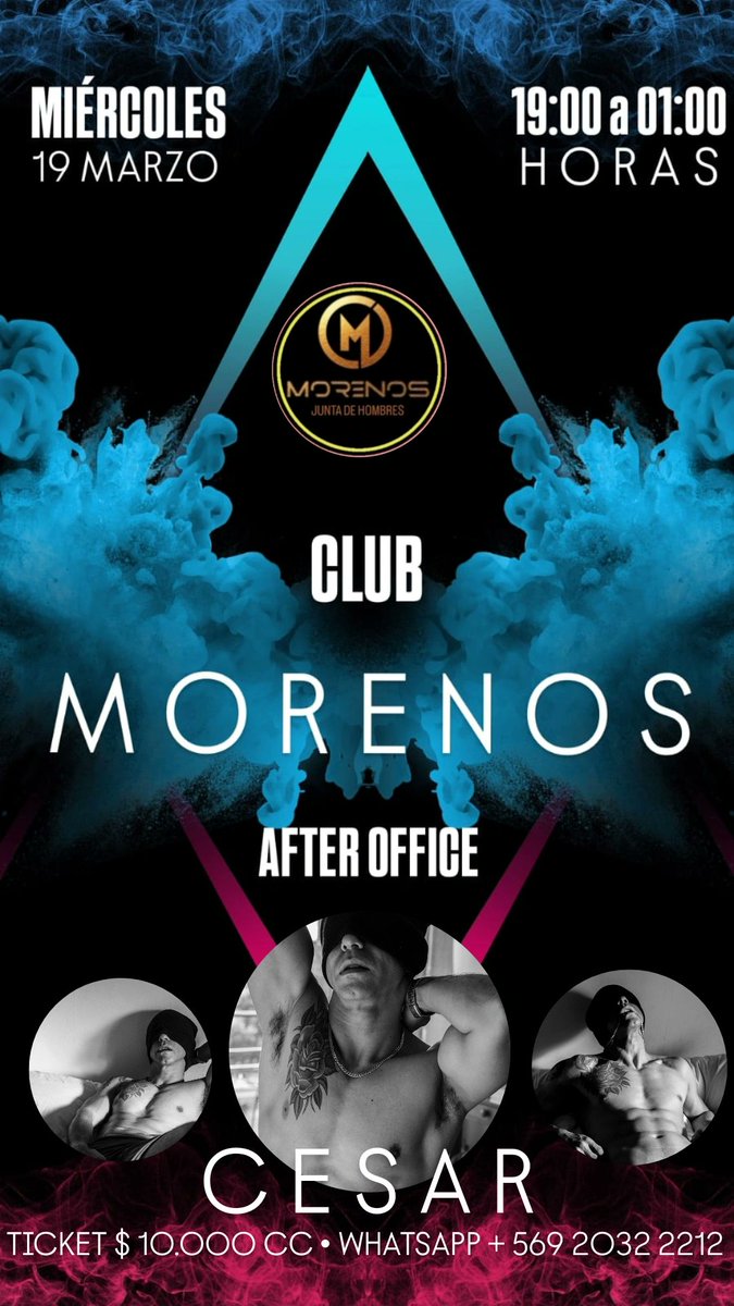 JUNTA_MORENOS's tweet photo. Nos vemos mañana Miercoles en CLUB MORENOS*
Desde las 19:00 hrs.
En nuestro After Office
Cuartos oscuros
Cuarto rojo
Glory Hole
Silla del amor
Camas
Sala Bar
Pelicula xxx
Anfitrión
Te esperamos 😋🥰😈🍑🍆 #crusingchile #gaychile #juntaschile https://t.co/HklPgp5iaM